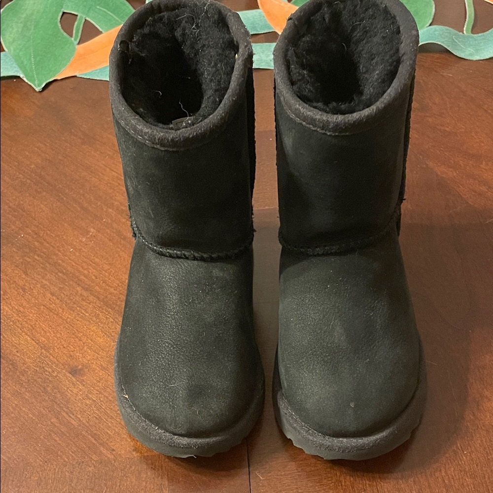 UGG Kids Black Classic Short Boots